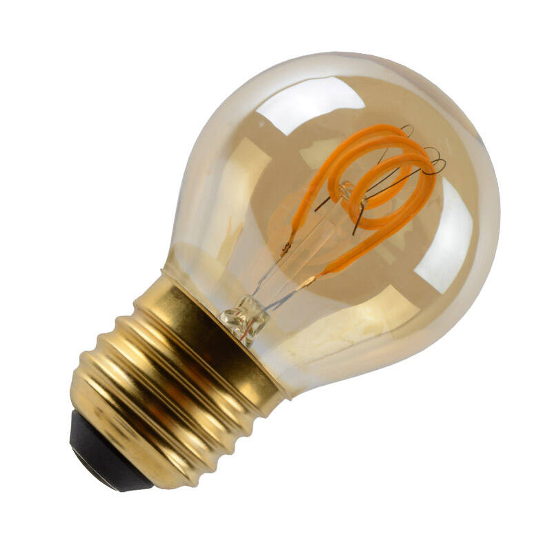 Image of Lucide 3W Very Very Warm White Dimmable LED Decorative Filament Golfball Bulb