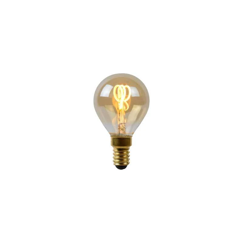Image of Lucide 3W Warm White Dimmable LED Decorative Filament Golfball Bulb