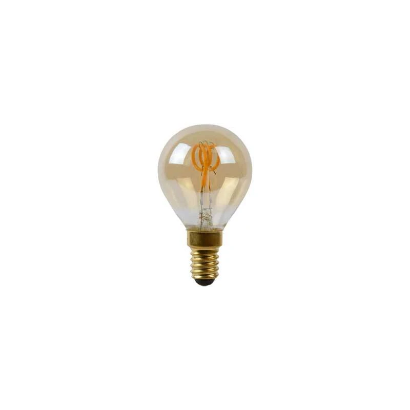 Image of Lucide 3W Warm White Dimmable LED Decorative Filament Golfball Bulb