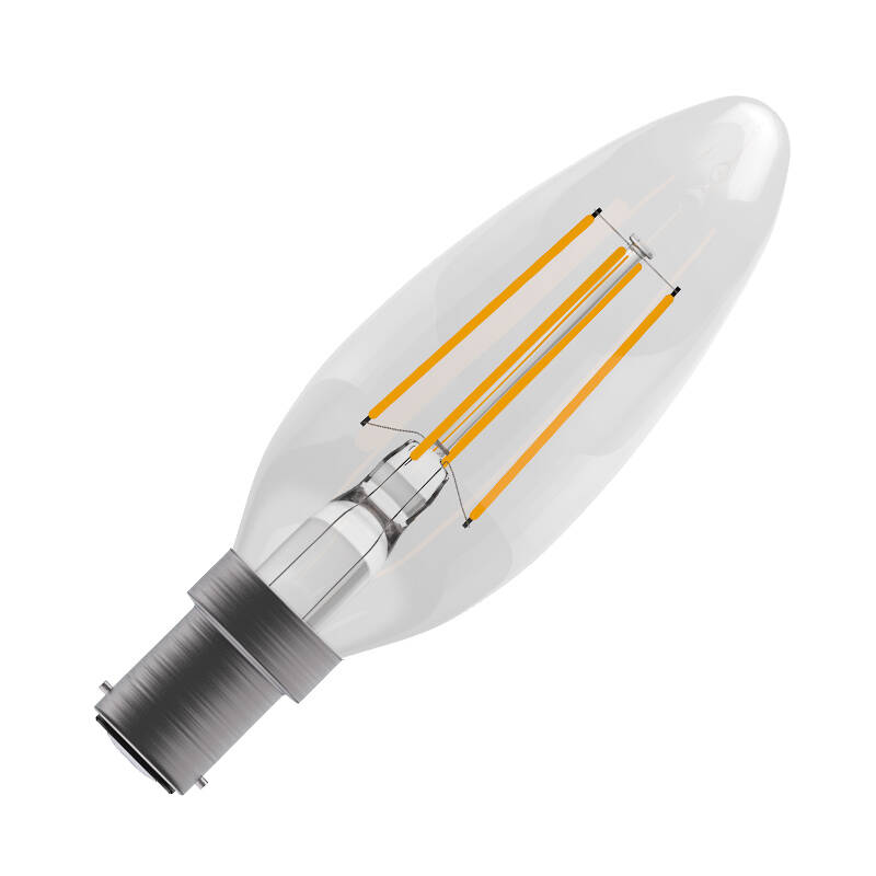 Image of Bell 4W Cool White Non-Dimmable LED Decorative Filament Candle Bulb