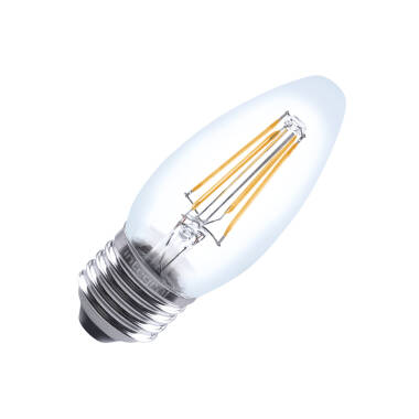 4.2W Warm White Dimmable LED Decorative Filament Candle Bulb