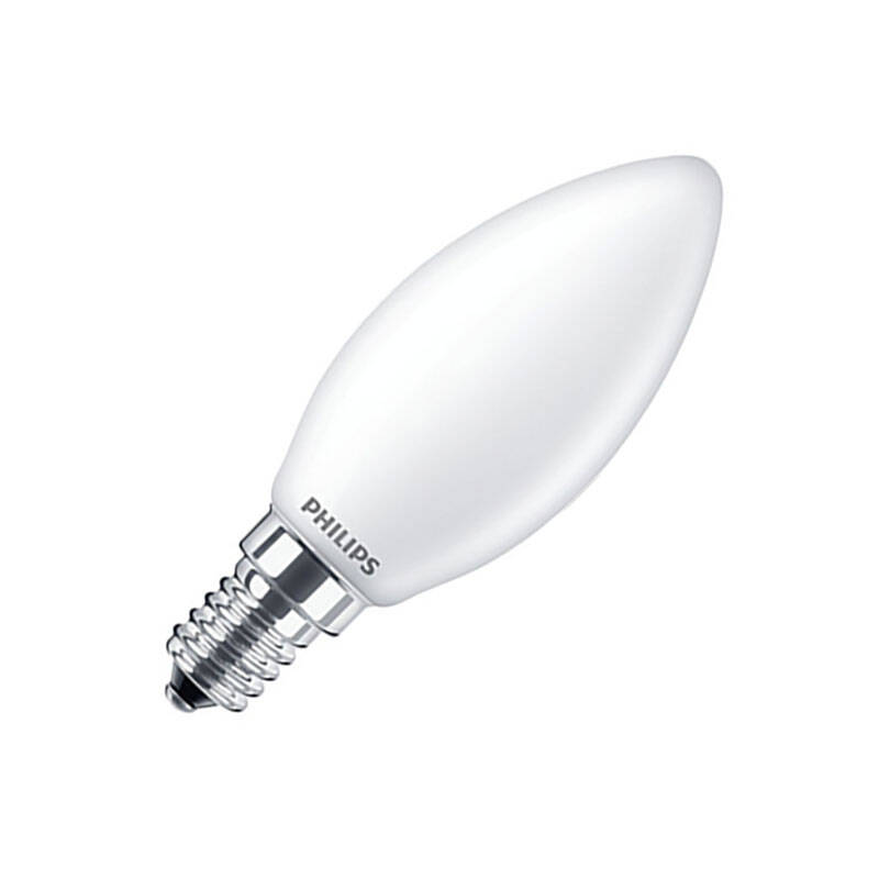 Image of Philips 6.5W Non-Dimmable LED Candle Bulb - Small Screw Cap