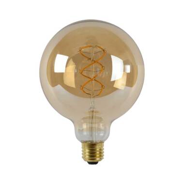 Image of Lucide 5W Very Very Warm White Dimmable LED Decorative Filament 125mm Clear Globe Bulb