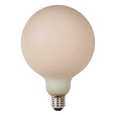 Image of Lucide 8W Warm White Dimmable LED Decorative Filament 125mm Amber Globe Bulb
