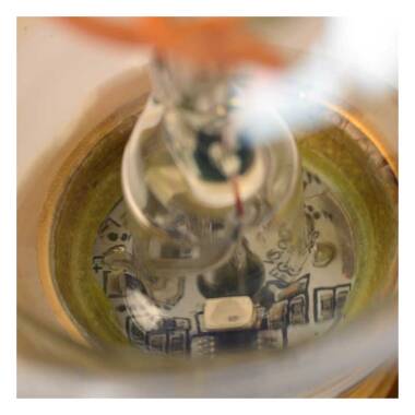Image of Lucide 4W Very Warm White Non-Dimmable LED Dusk to Dawn Sensor / Decorative Filament GLS Bulb