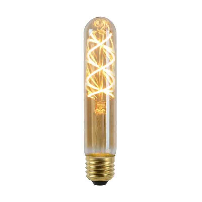 Image of Lucide 5W Very Very Warm White Dimmable LED Decorative Filament 300mm Amber Tubular Bulb