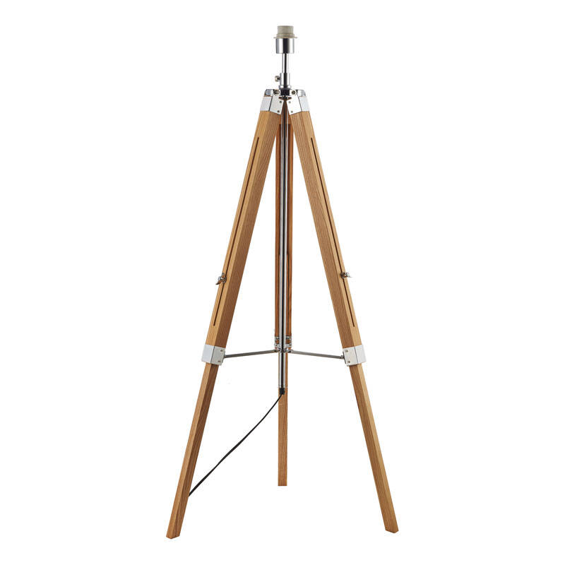 Image of Dar Easel Tripod Brown Floor Lamp