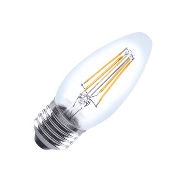 4.2W Warm White Non-Dimmable LED Decorative Filament Candle Bulb