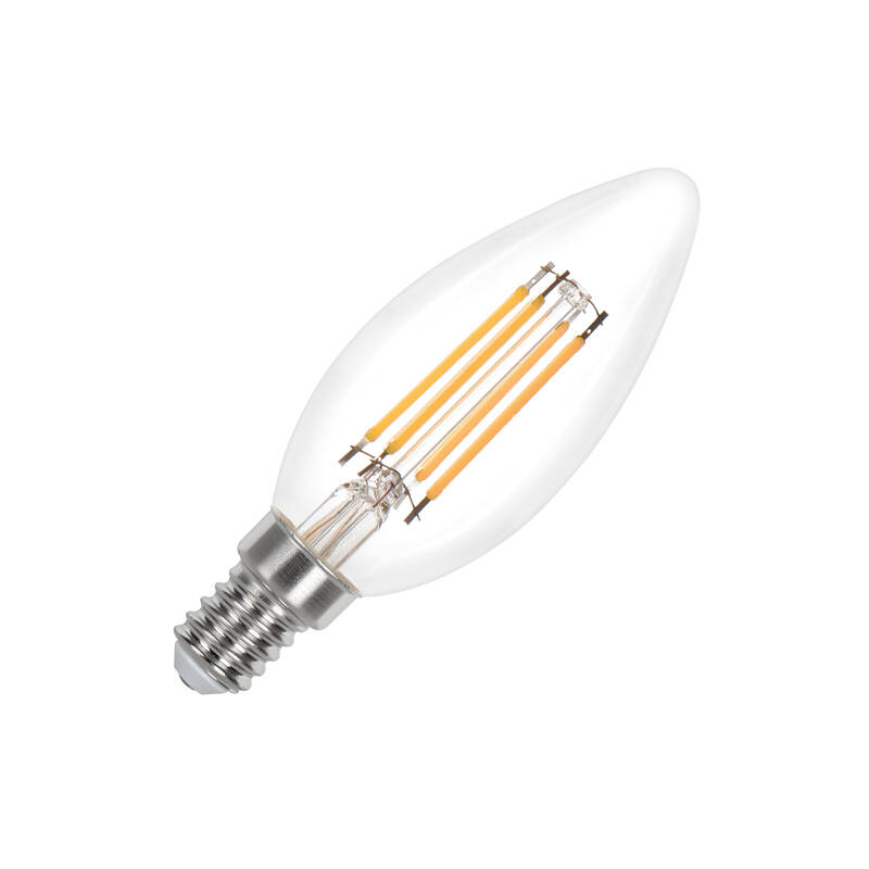 Image of 4.2W Warm White Non-Dimmable LED Decorative Filament Candle Bulb
