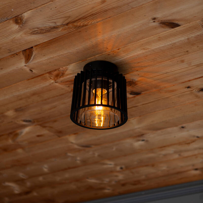 Image of Lutec Shyne Outdoor Porch Flush Ceiling Light