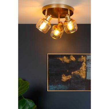 Image of Lucide Bjorn 3 Light Ceiling Spotlight Plate