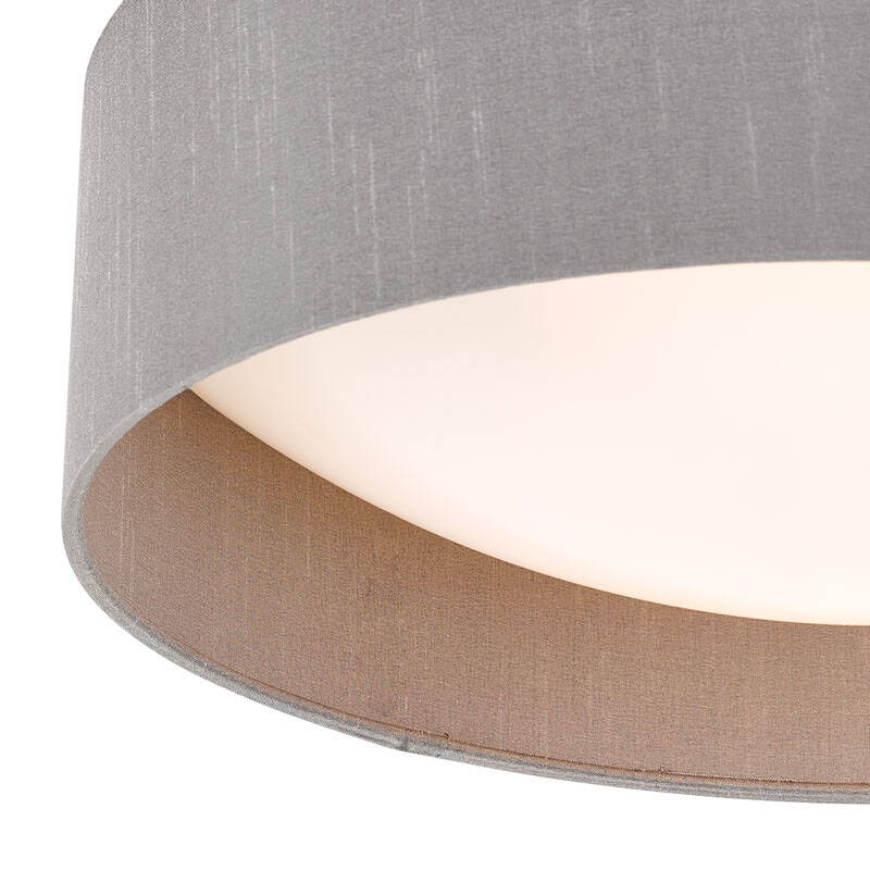 Image of Dar Nysa Flush Ceiling Light