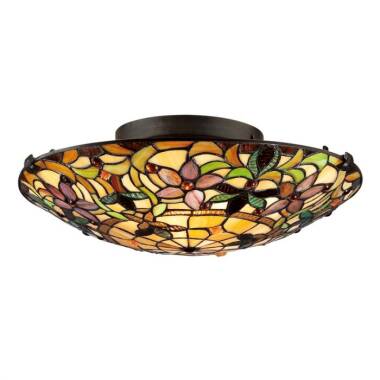 Quoizel Tiffany Kami Flush Ceiling Light