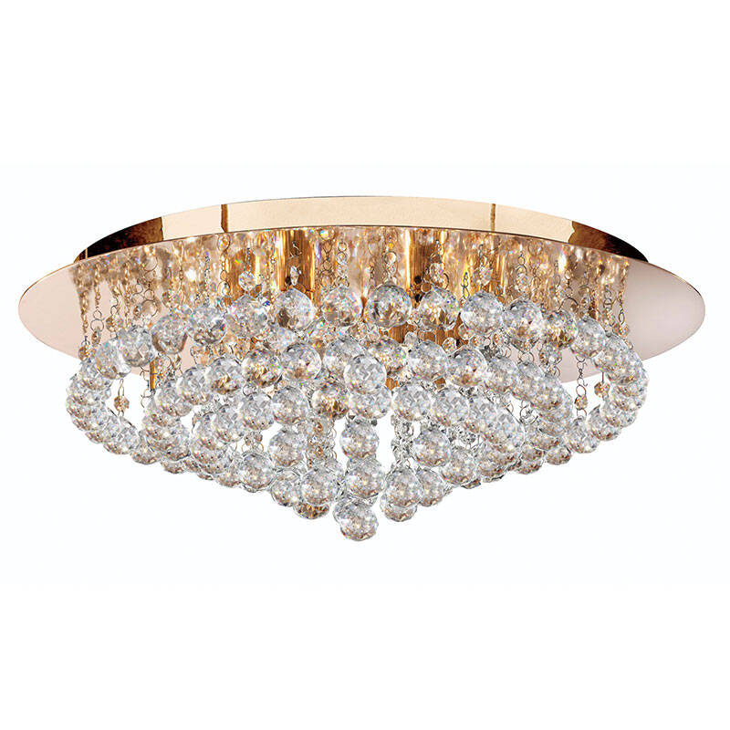Image of Searchlight Hanna 8 Light Flush Ceiling Light