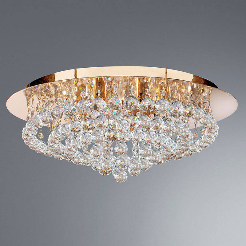 Image of Searchlight Hanna 8 Light Flush Ceiling Light