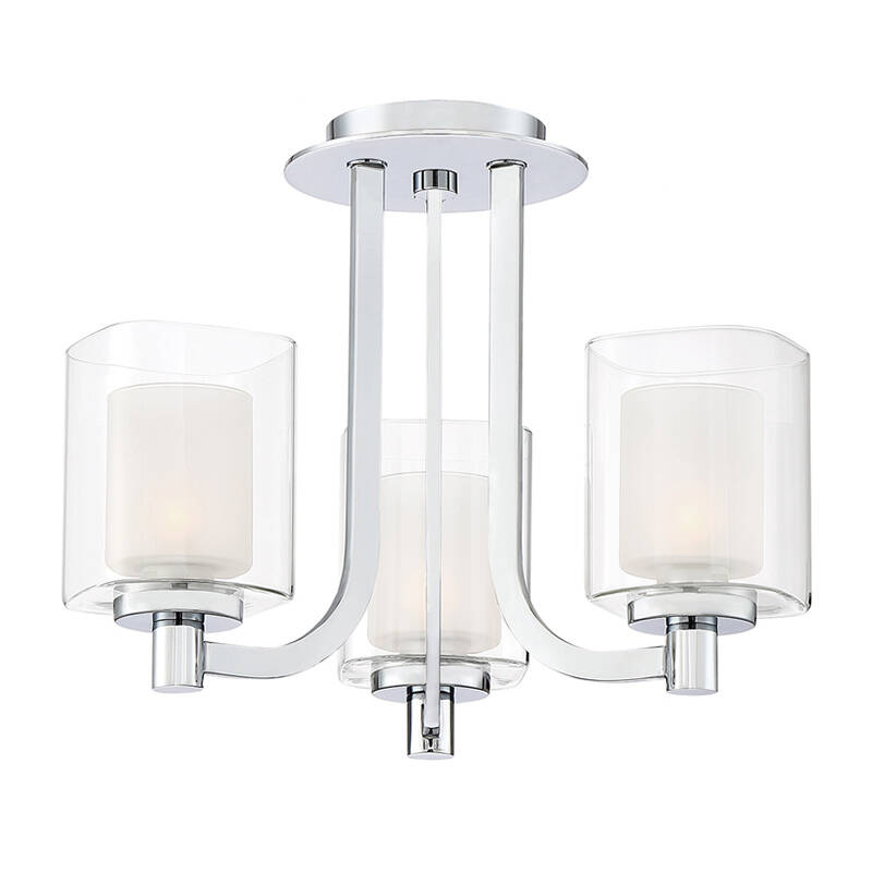 Image of Quoizel Kolt Bathroom Semi-Flush Ceiling Light
