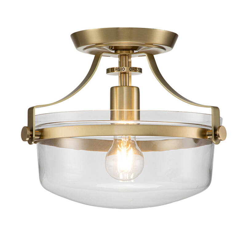Image of Quoizel Penn Station Semi-Flush Ceiling Light