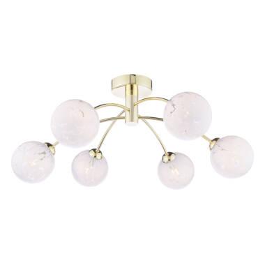 Dar Capucine Semi-Flush Ceiling Light