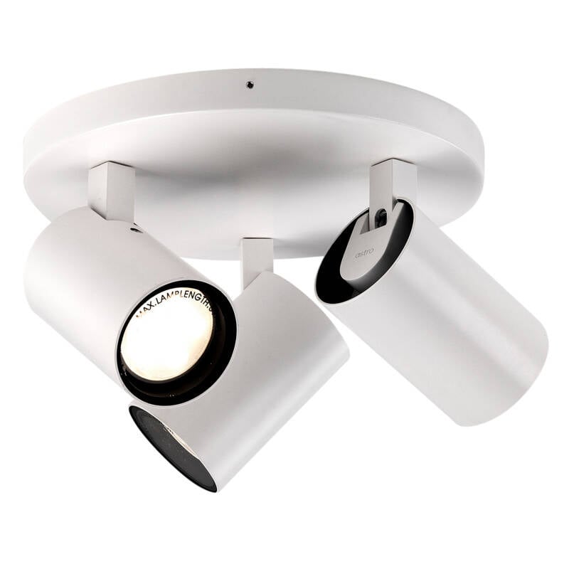Image of Astro Aqua Bathroom 3 Light Round Ceiling Spotlight Plate