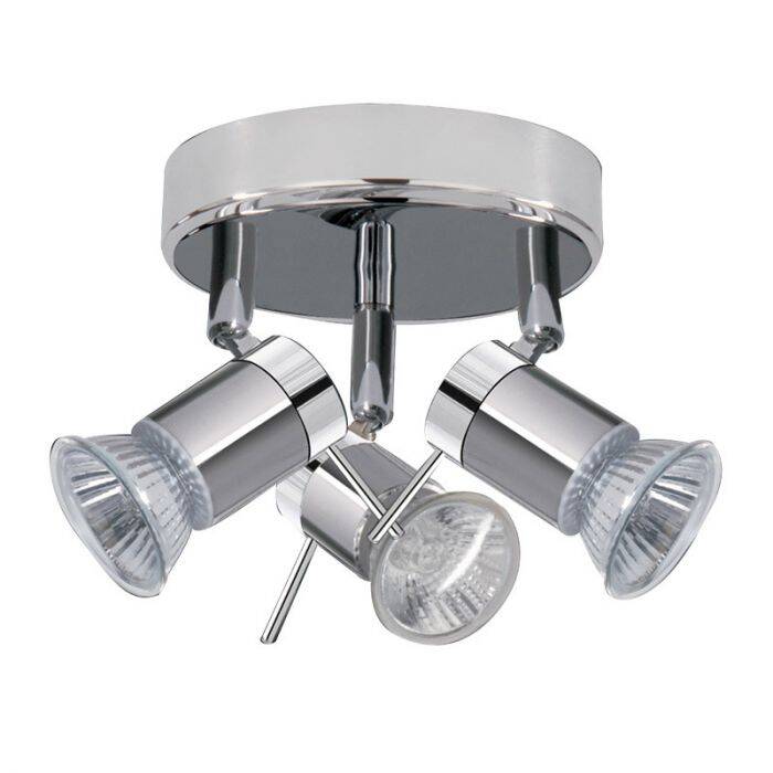 Image of Searchlight Aries 3 Light LED Ceiling Spotlight Plate