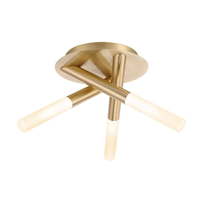 Image of Forum Crux 3 Arm Flush Ceiling Light