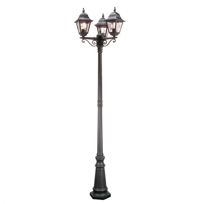 Image of Elstead Norfolk Triple Lamp Post