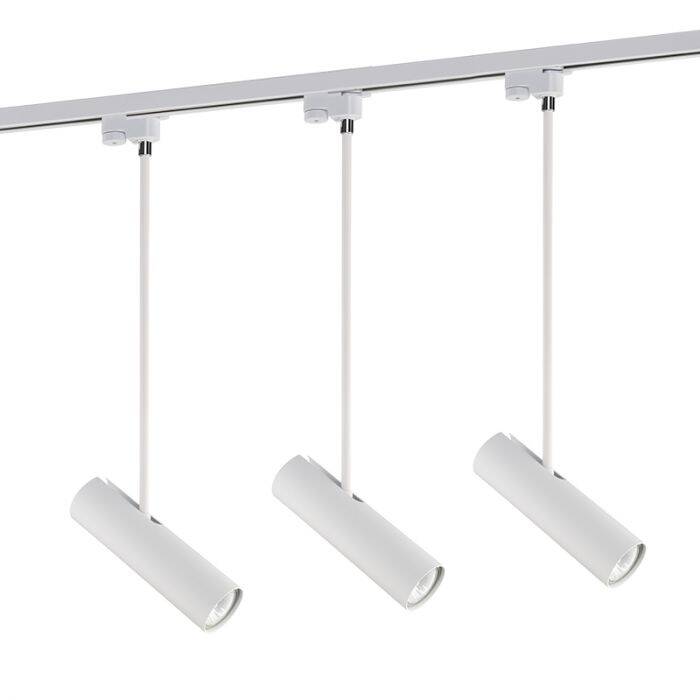 Image of Edit 1 Circuit Pivot GU10 Track Spotlight Kit - White