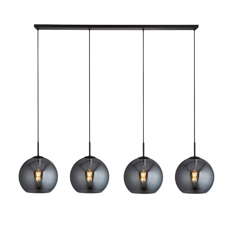 Image of Searchlight Amsterdam 4 Light Smoked Glass Bar Ceiling Pendant