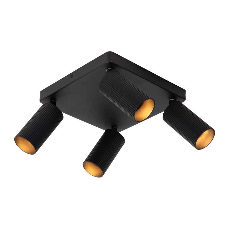 Image of Lucide Clubs 4 Light Ceiling Spotlight Plate