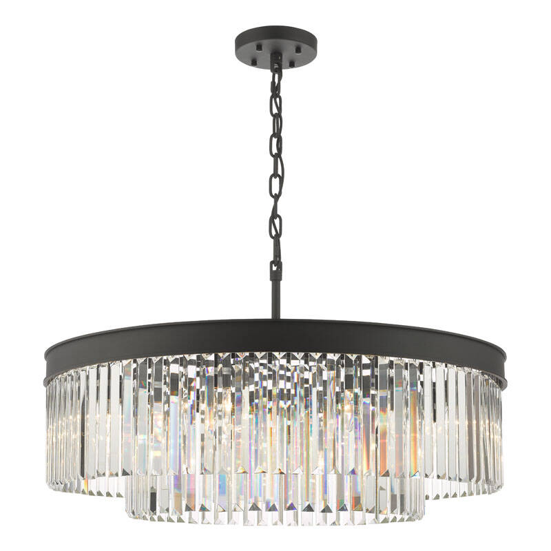 Image of Dar Celeus 8 Light Crystal Chandelier