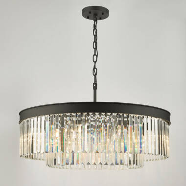 Image of Dar Celeus 8 Light Crystal Chandelier