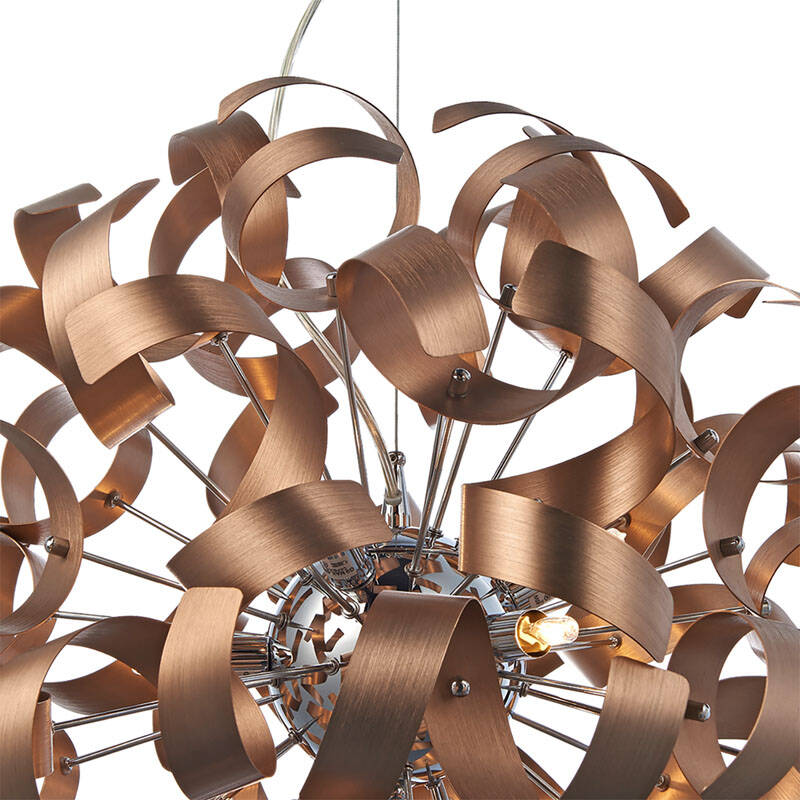 Image of Dar Rawley 9 Light Ceiling Pendant Light