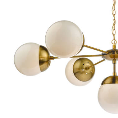 Image of Dar Bombazine 8 Arm Ceiling Pendant Light