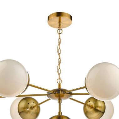 Image of Dar Bombazine 8 Arm Ceiling Pendant Light