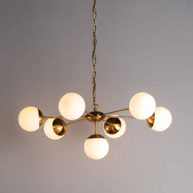 Image of Dar Bombazine 8 Arm Ceiling Pendant Light