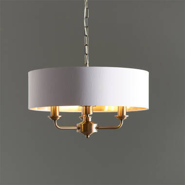 Image of Endon Highclere 3 Arm Ceiling Pendant Light