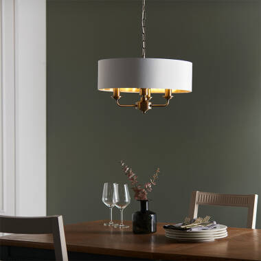 Image of Endon Highclere 3 Arm Ceiling Pendant Light
