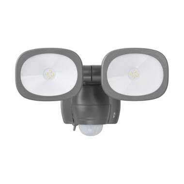 Brennenstuhl Lufos Twin Battery Operated 480Lm Daylight LED IP44 Floodlight with PIR Movement Sensor