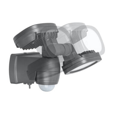 Image of Brennenstuhl Lufos Twin Battery Operated 480Lm Daylight LED IP44 Floodlight with PIR Movement Sensor