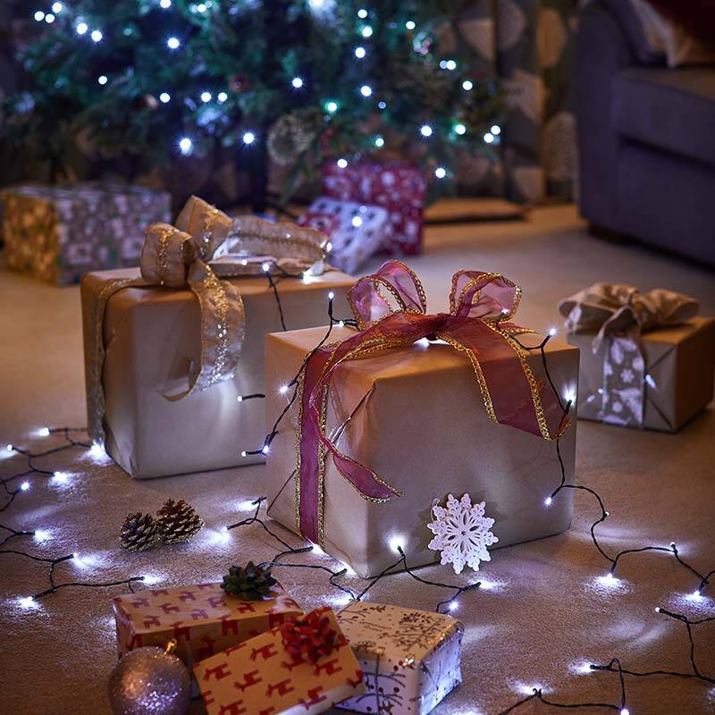 Image of Edit 19M Battery Operated Multi-Coloured LED String Lights