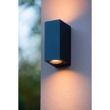 Image of Lucide Zaro Round Outdoor Up & Down Wall Light
