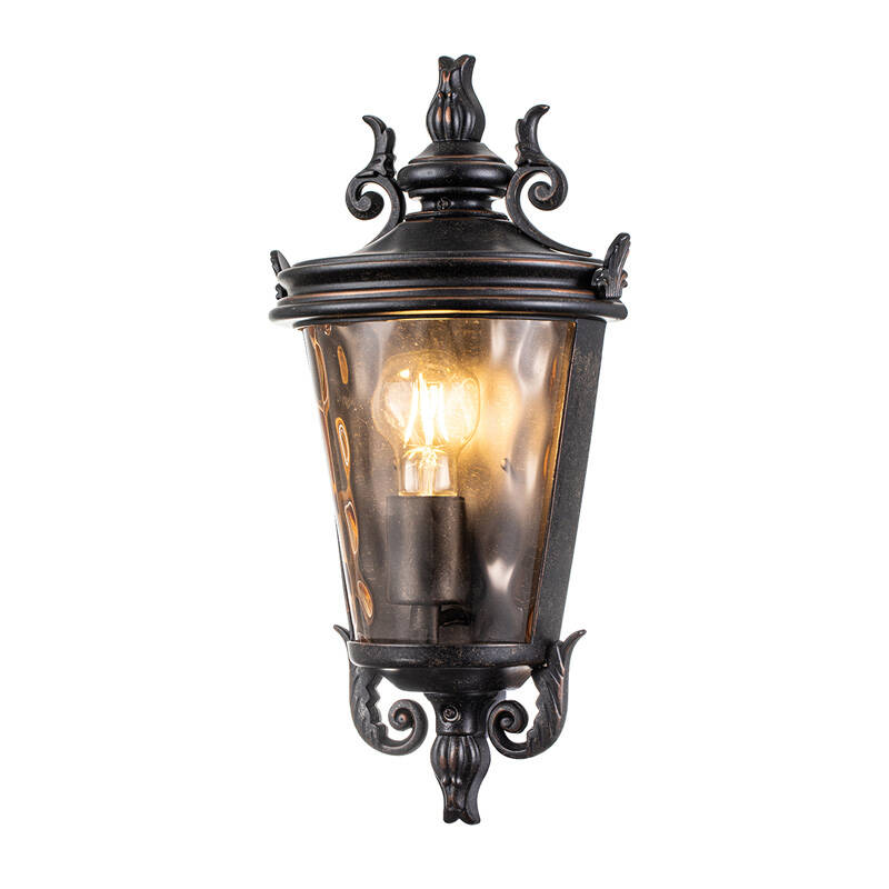 Image of Elstead Baltimore Half Lantern Outdoor Wall Light