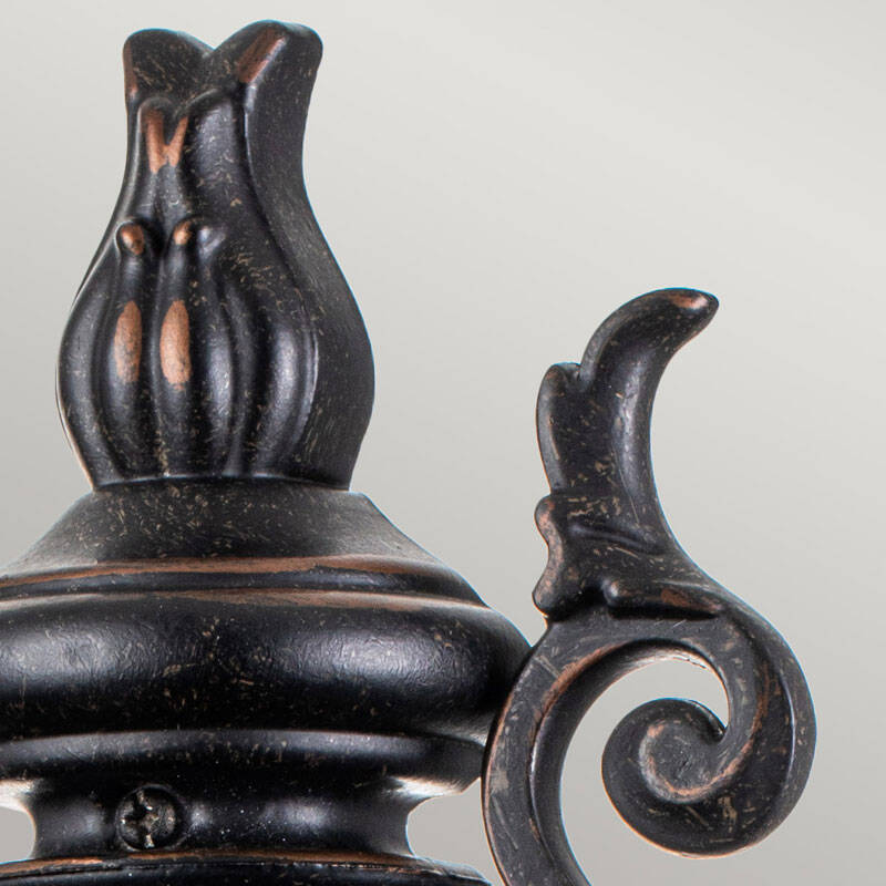 Image of Elstead Baltimore Half Lantern Outdoor Wall Light