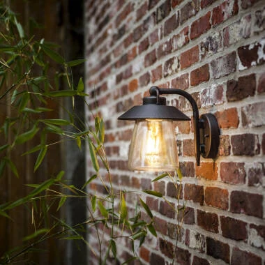 Image of Lutec Cate Outdoor Hanging Lantern Wall Light