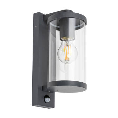Image of Edit Silistra Outdoor Hanging Lantern Wall Light with PIR Sensor