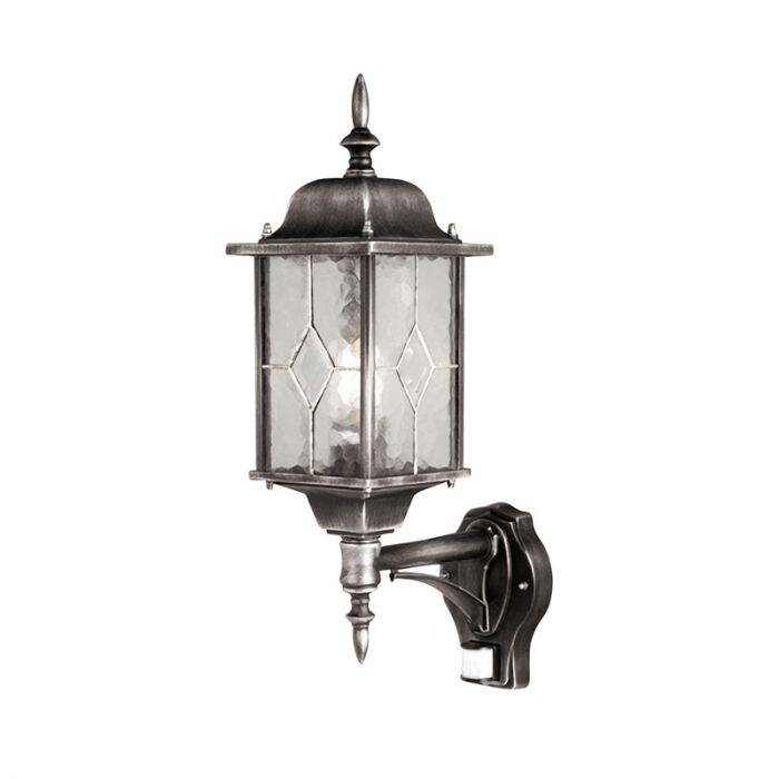 Image of Elstead Wexford Outdoor Lantern Wall Light with PIR Sensor