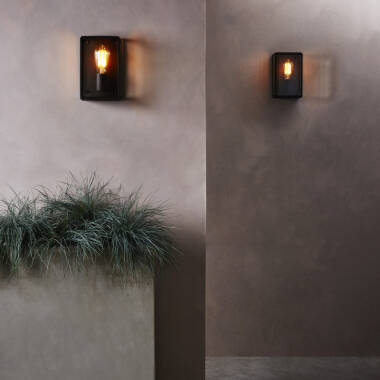 Image of Astro Homefield 130 Half Lantern Outdoor Wall Light