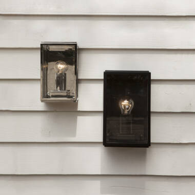 Image of Astro Homefield 130 Half Lantern Outdoor Wall Light