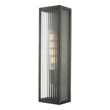 Dar Keegan Half Lantern Outdoor Wall Light