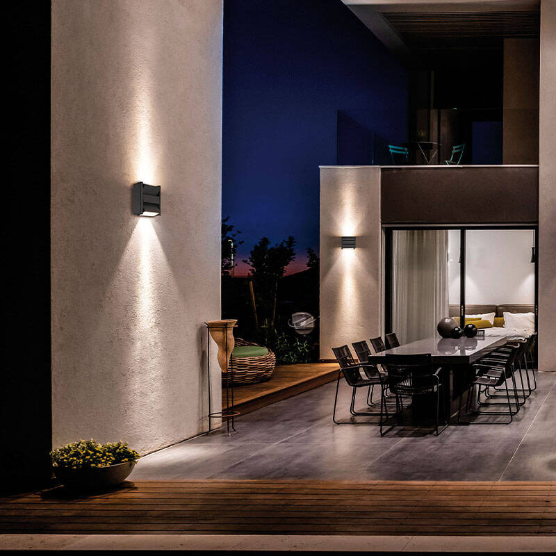 Image of Edit Delos LED Outdoor Flush Wall Light